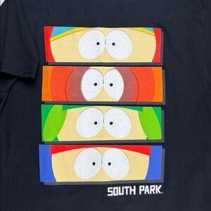 South Park EYES Black Graphic T-Shirt
